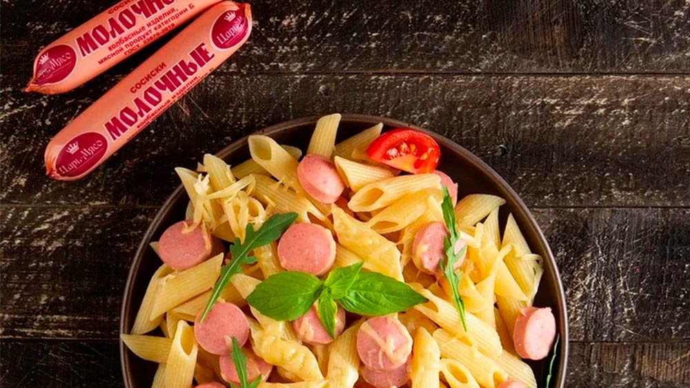 Макароны с сосисками