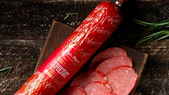 Нарезать сервелат